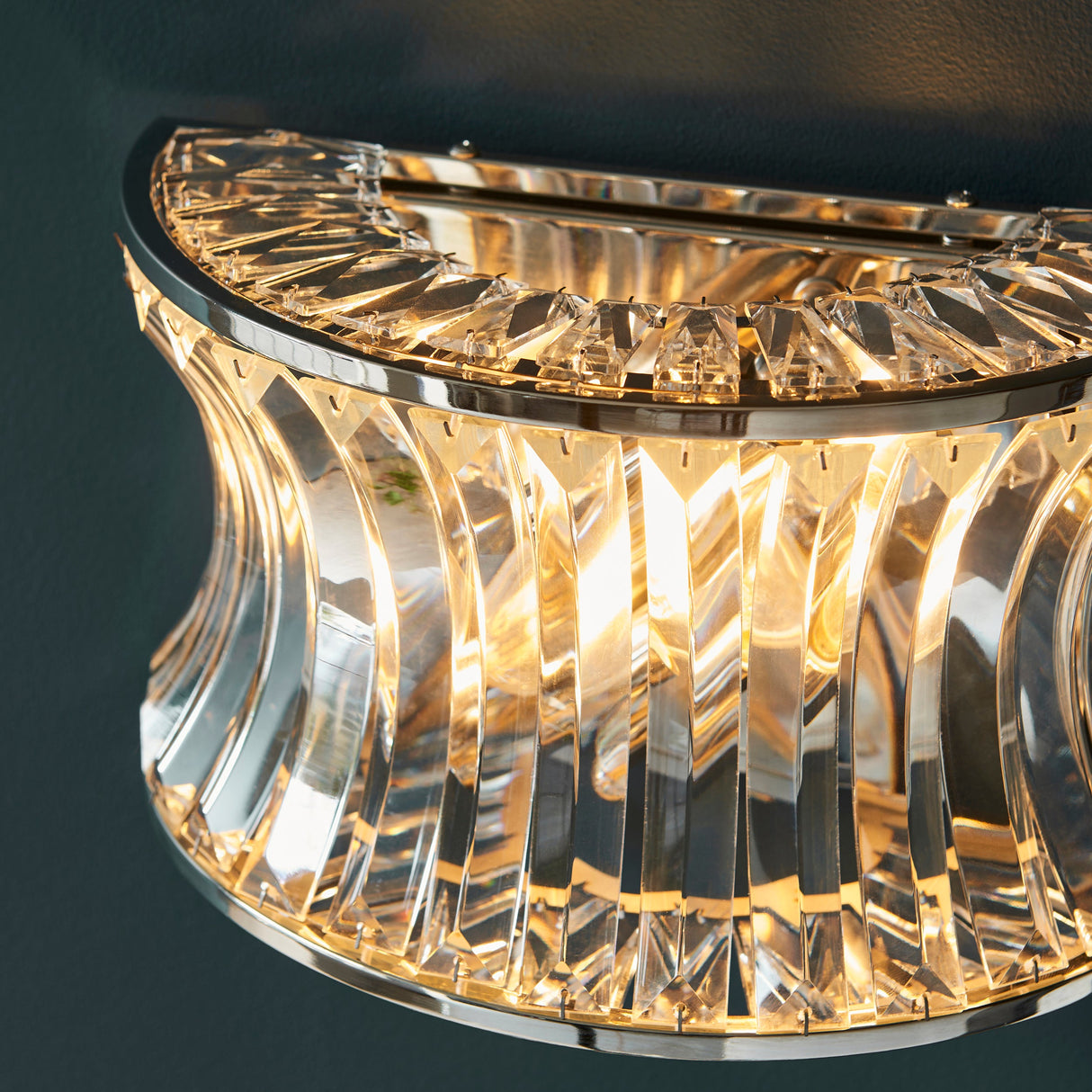 Amos Concave Crystal Wall Light – from Amos Lighting + Home