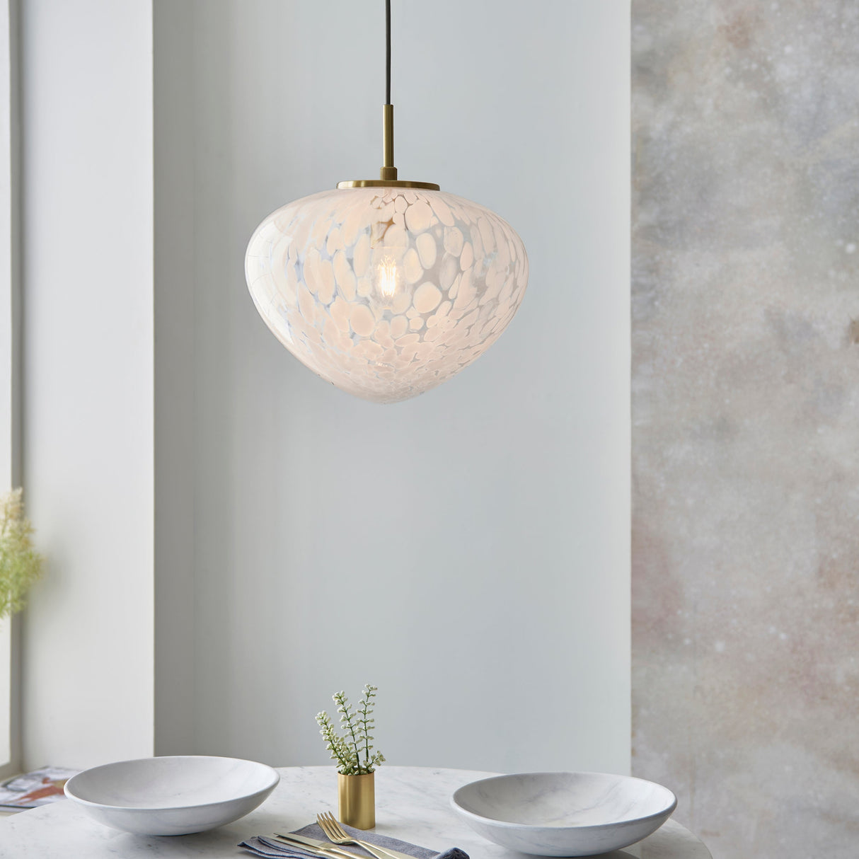 Amos Confetti Single Pendant Satin Brass – from Amos Lighting + Home
