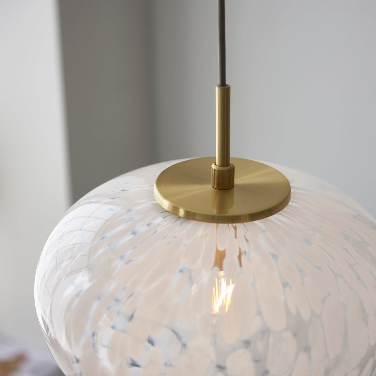 Amos Confetti Single Pendant Satin Brass – from Amos Lighting + Home