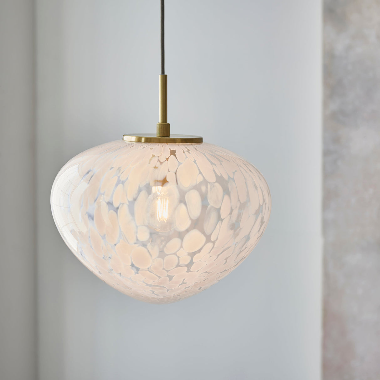 Amos Confetti Single Pendant Satin Brass – from Amos Lighting + Home