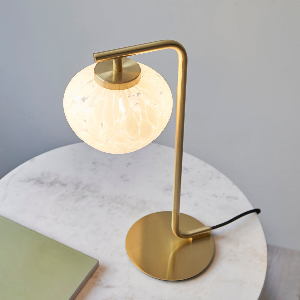 Amos Confetti Table Lamp Satin Brass – from Amos Lighting + Home