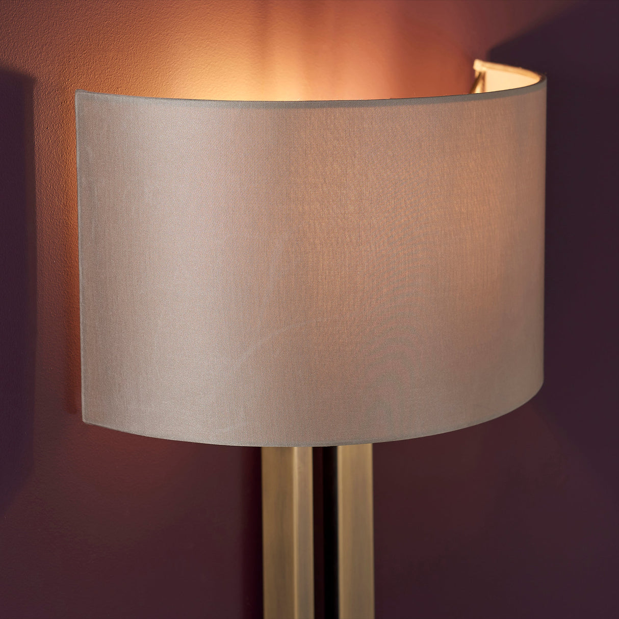 Amos Cotehele Wall Light Antique Brass & Mink – from Amos Lighting + Home