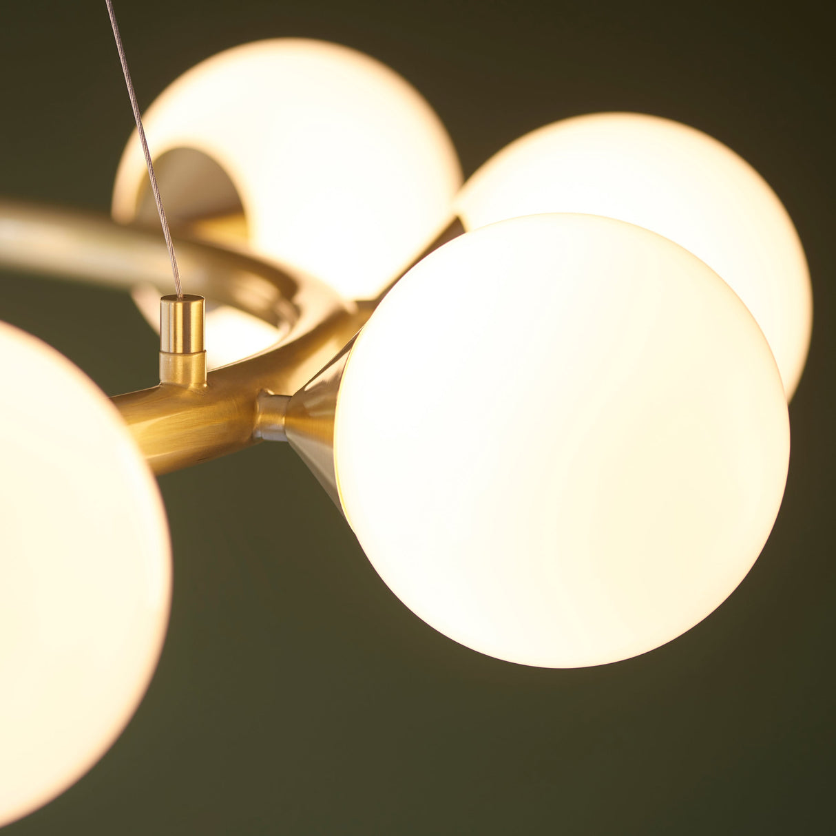 Amos Crib 10 Light Circular Chandelier Brushed Brass – from Amos Lighting + Home