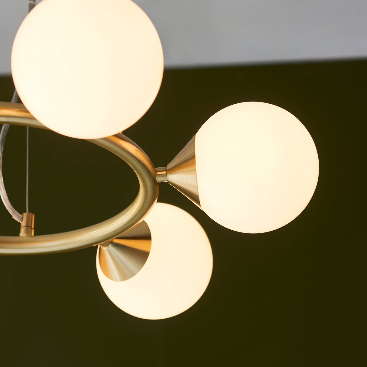 Amos Crib 6 Light Circular Chandelier Brushed Brass – from Amos Lighting + Home