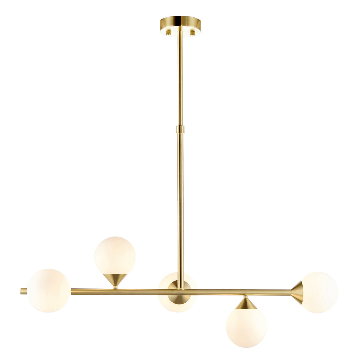 Amos Crib Pendant Bar Brushed Brass – from Amos Lighting + Home