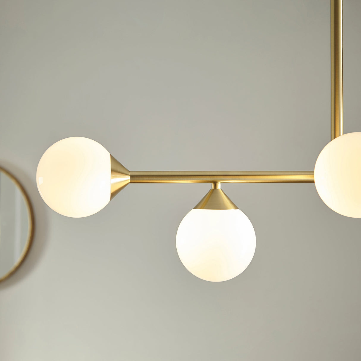 Amos Crib Pendant Bar Brushed Brass – from Amos Lighting + Home