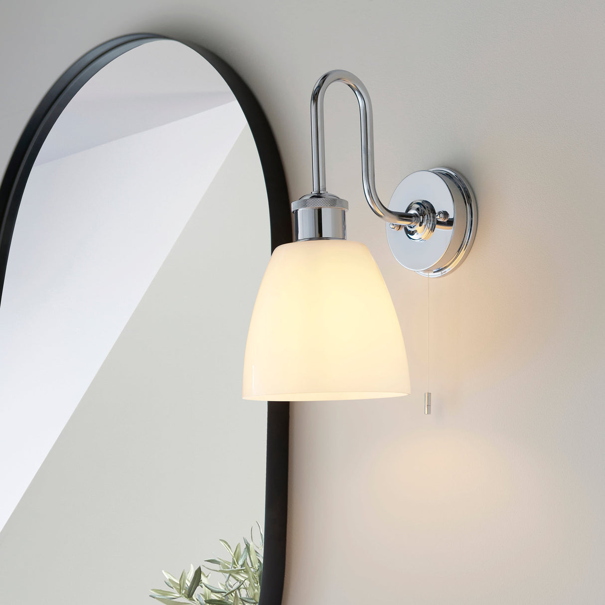 Amos Dittisham Bathroom Wall Light Chrome – from Amos Lighting + Home