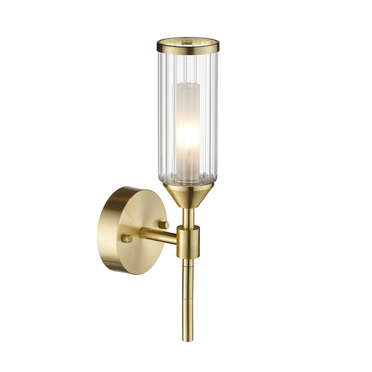 Amos Duchy Wall Light Satin Brass – from Amos Lighting + Home