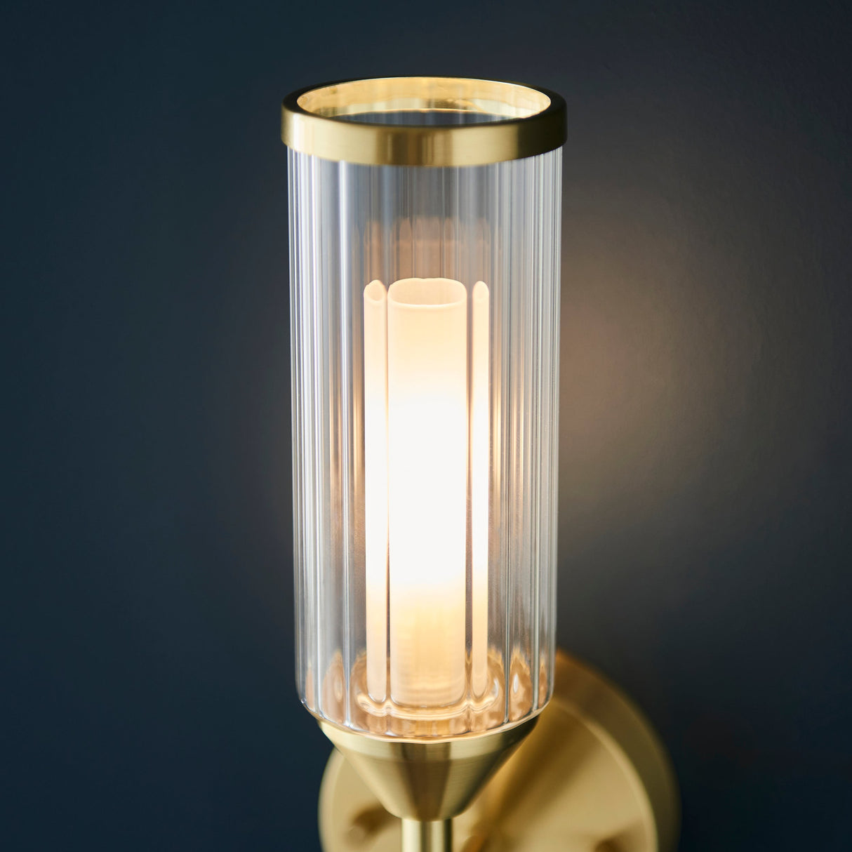 Amos Duchy Wall Light Satin Brass – from Amos Lighting + Home