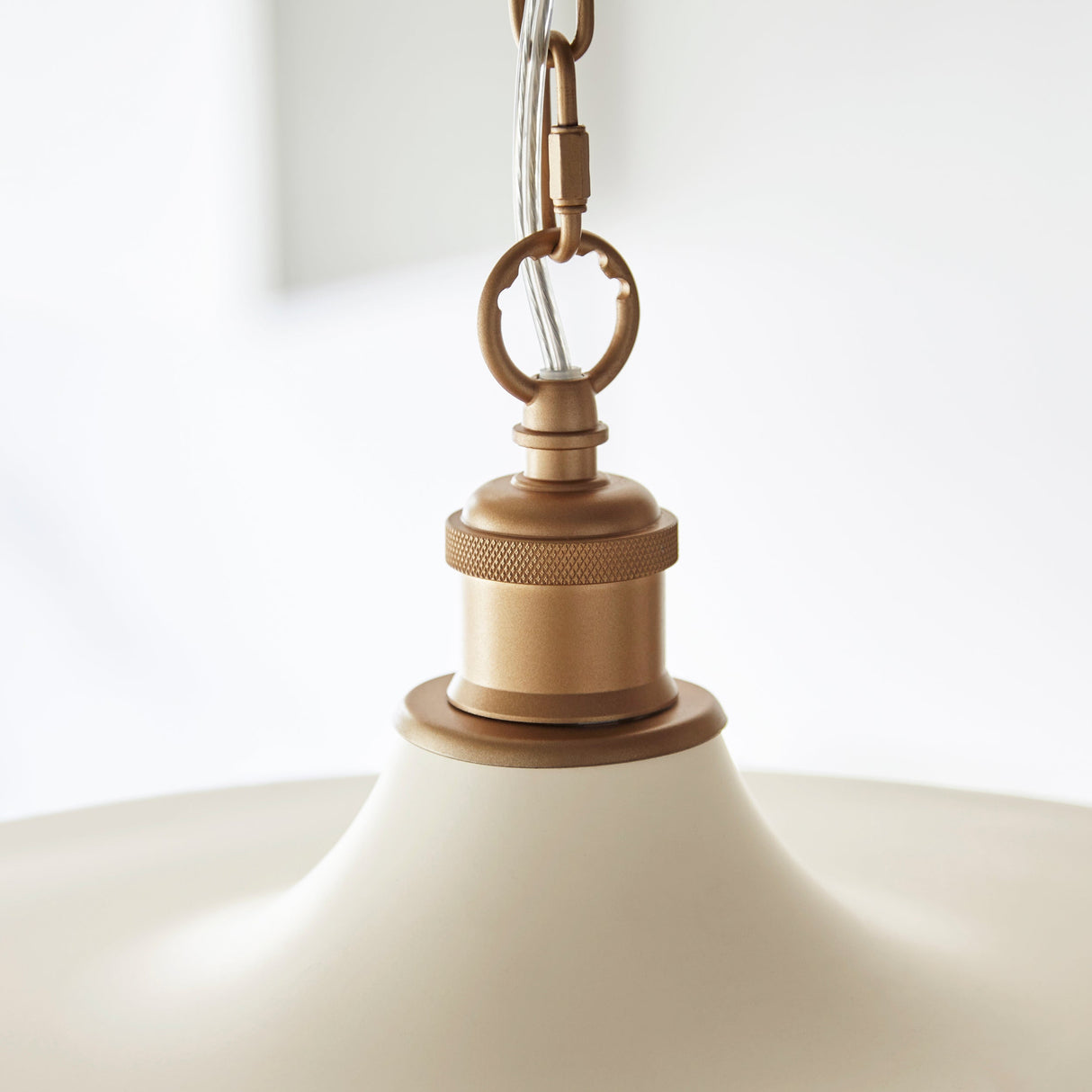 Amos Freyaj Pendant Warm White & Satin Gold – from Amos Lighting + Home