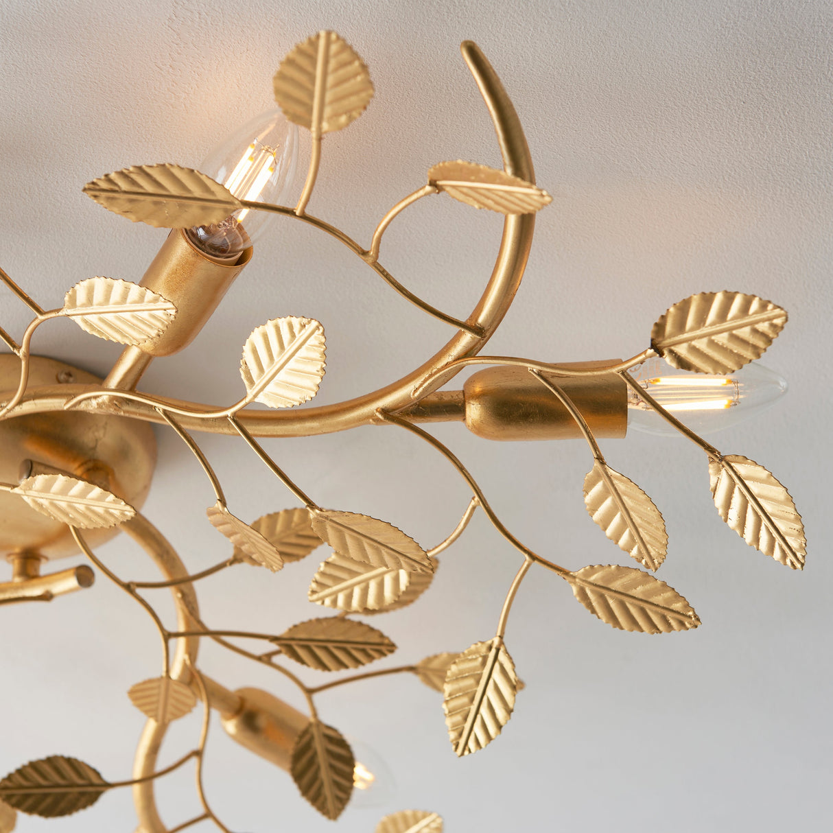 Amos Furcate Ceiling Light Gold Leaf Small – from Amos Lighting + Home