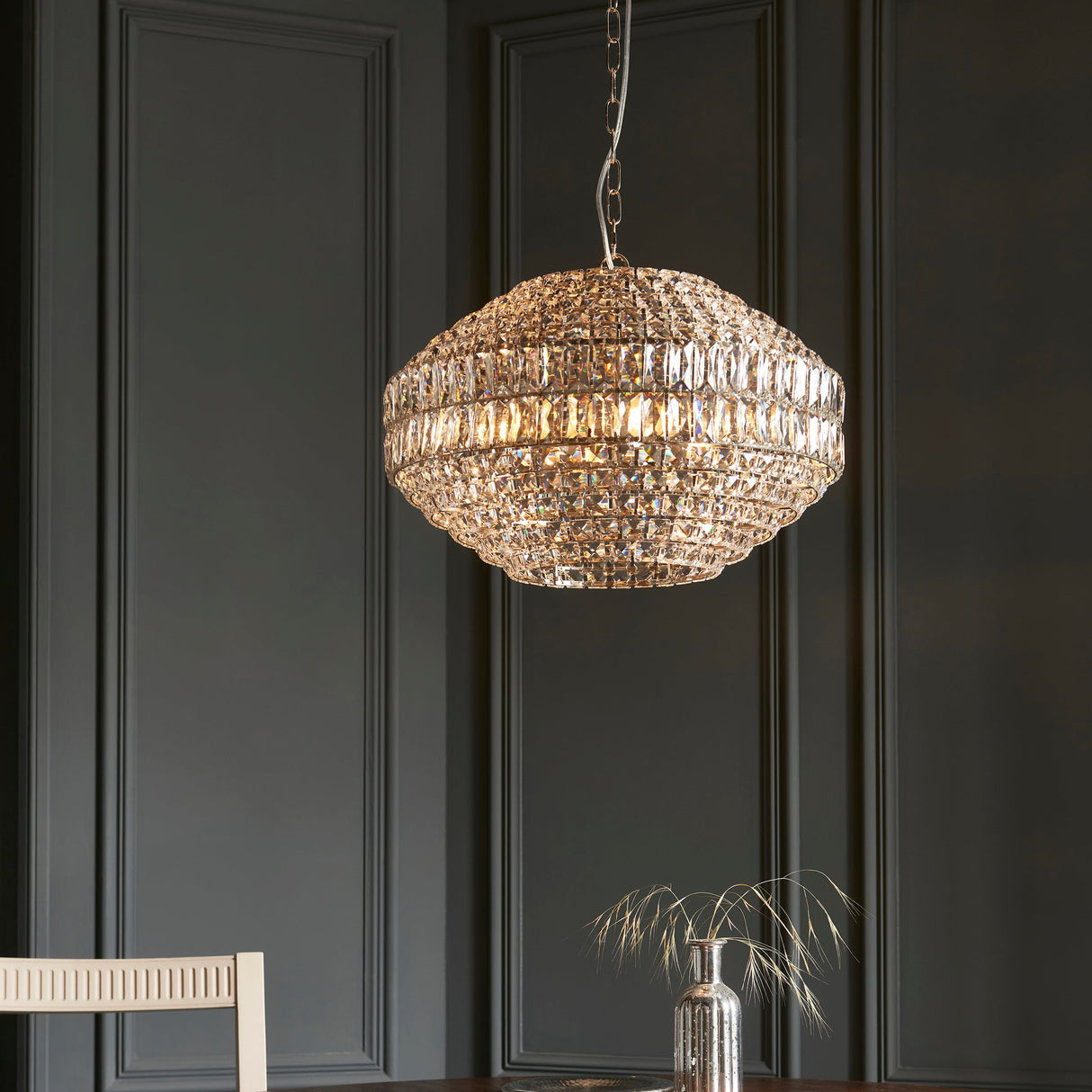 Amos Georgina 5 Light Crystal Chandelier – from Amos Lighting + Home