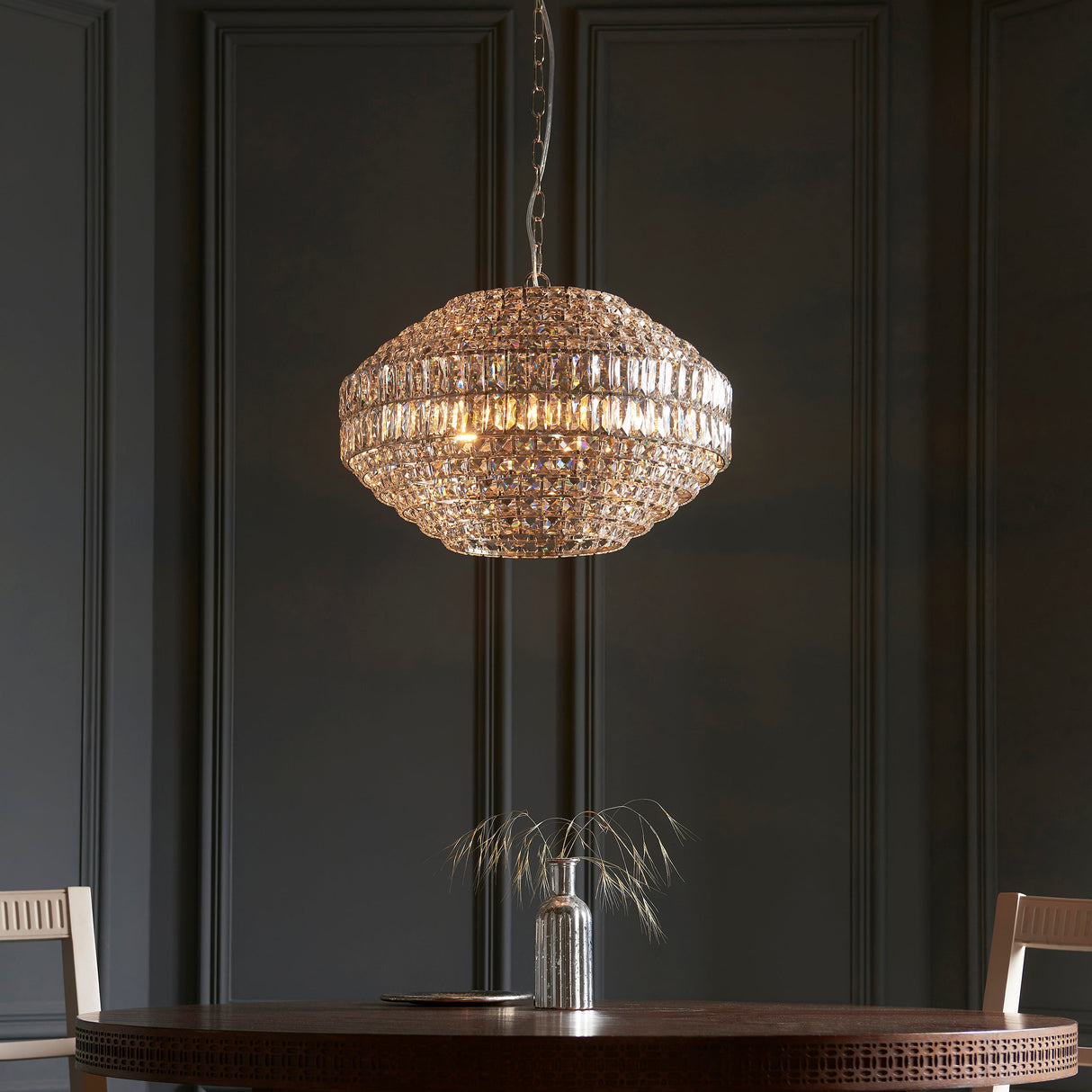 Amos Georgina 5 Light Crystal Chandelier – from Amos Lighting + Home