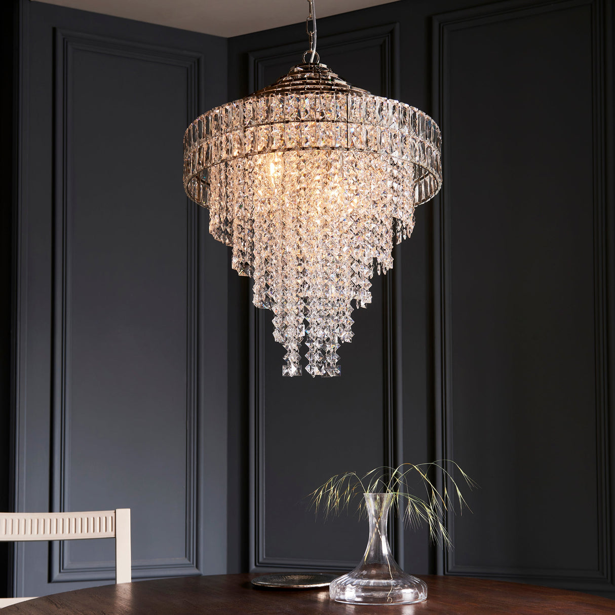 Amos Georgina 7 Light Crystal Chandelier – from Amos Lighting + Home