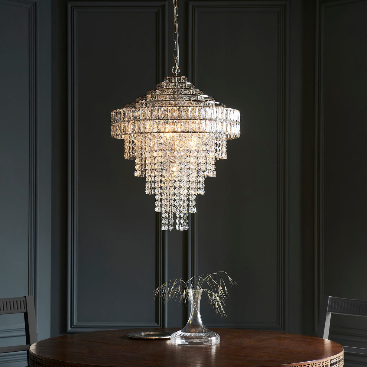 Amos Georgina 7 Light Crystal Chandelier – from Amos Lighting + Home