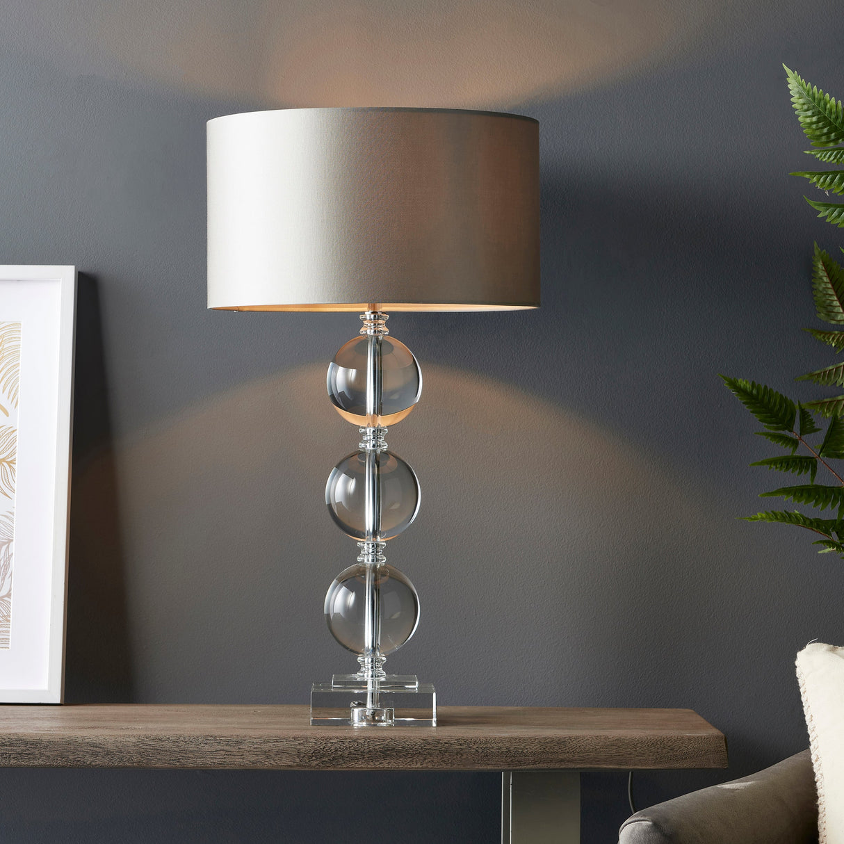Amos Harewood Table Lamp Large – from Amos Lighting + Home