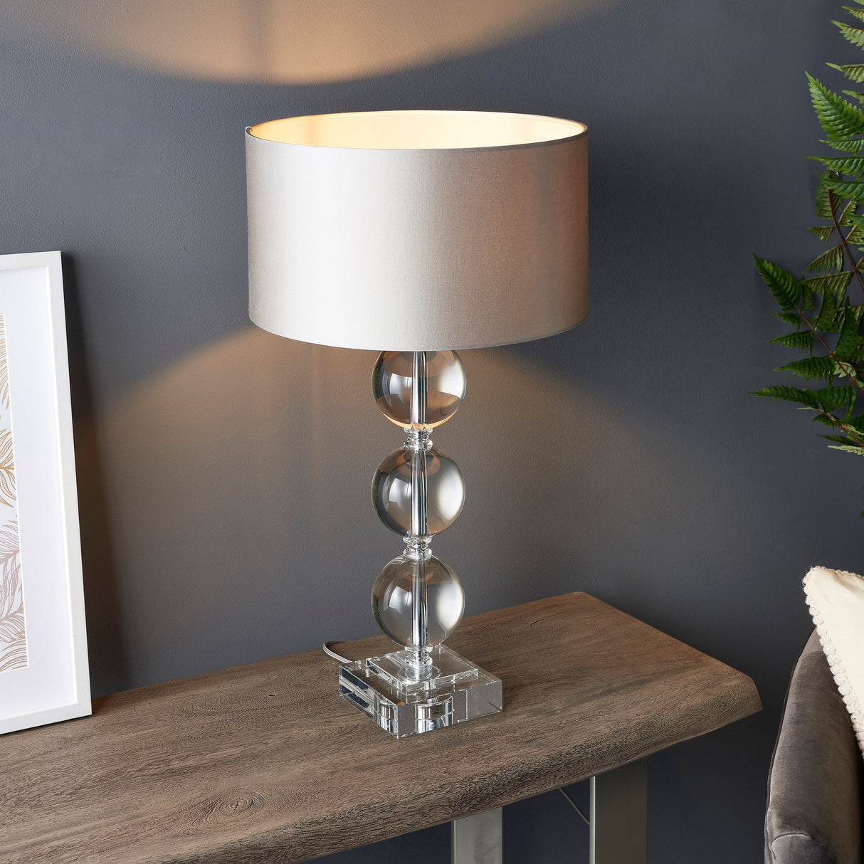 Amos Harewood Table Lamp Large – from Amos Lighting + Home
