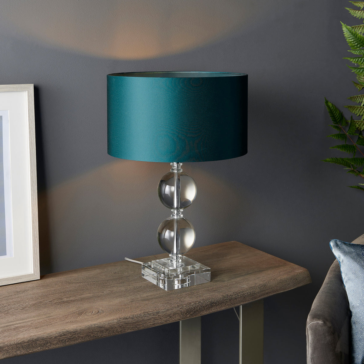 Amos Harewood Table Lamp Small – from Amos Lighting + Home