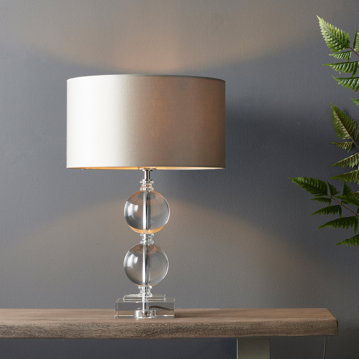 Amos Harewood Table Lamp Small – from Amos Lighting + Home