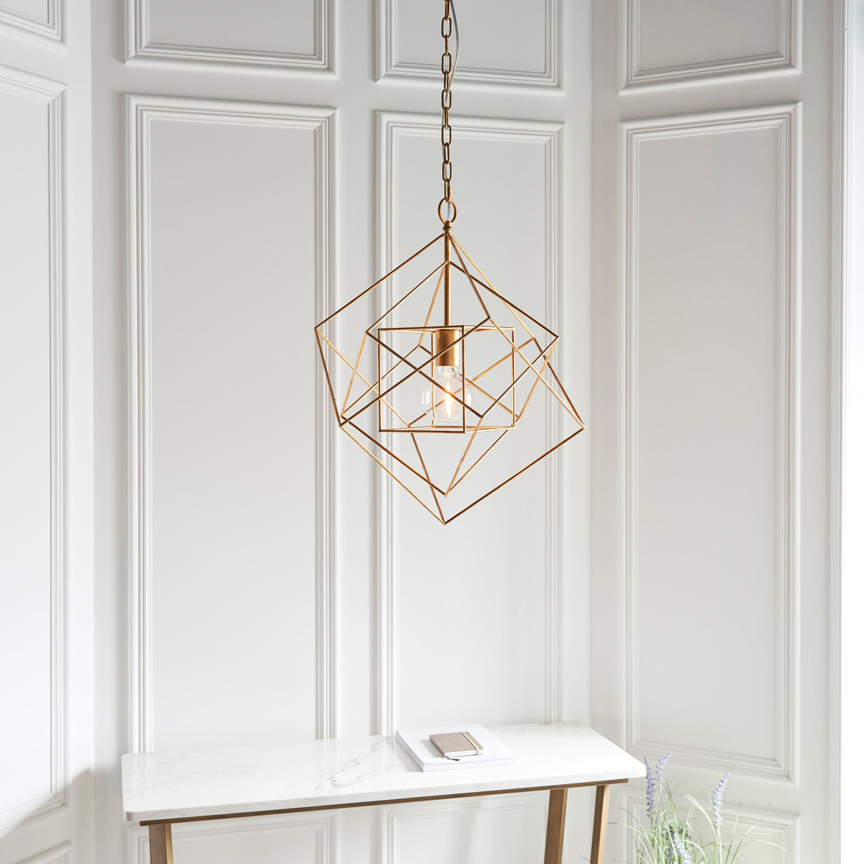 Amos Highbury Pendant Small Gold – from Amos Lighting + Home