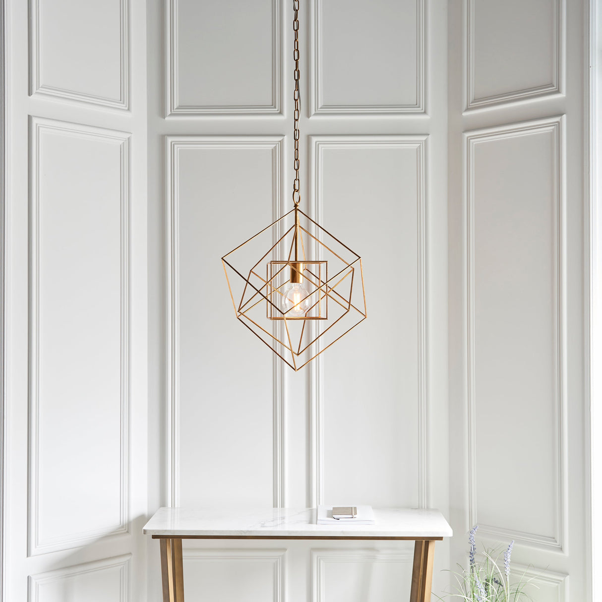 Amos Highbury Pendant Small Gold – from Amos Lighting + Home