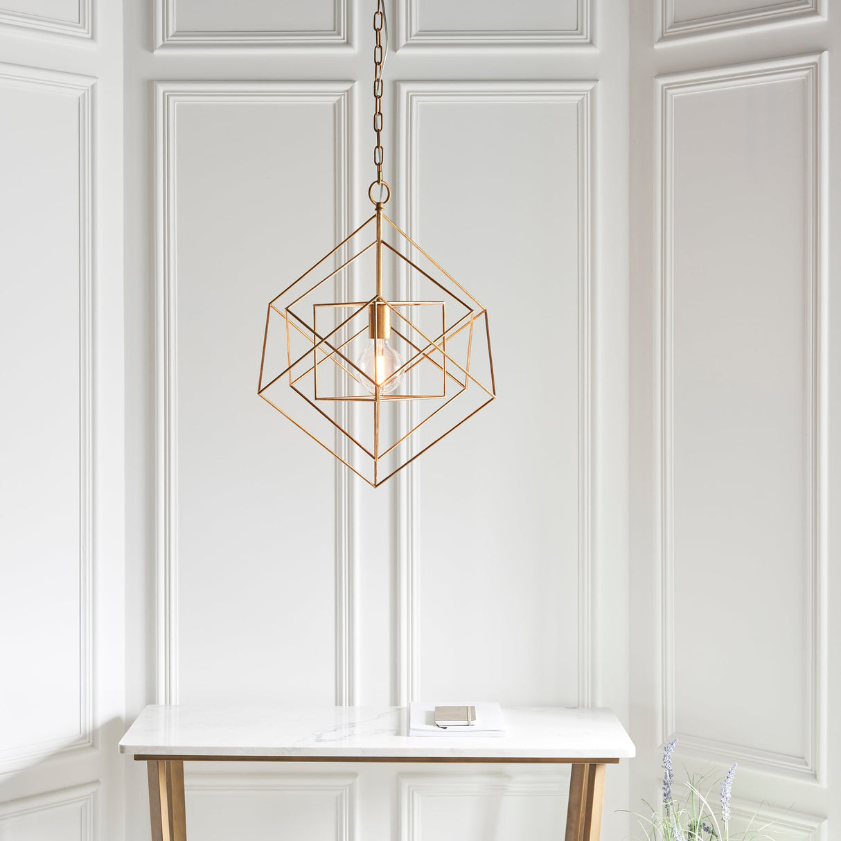 Amos Highbury Pendant Small Gold – from Amos Lighting + Home