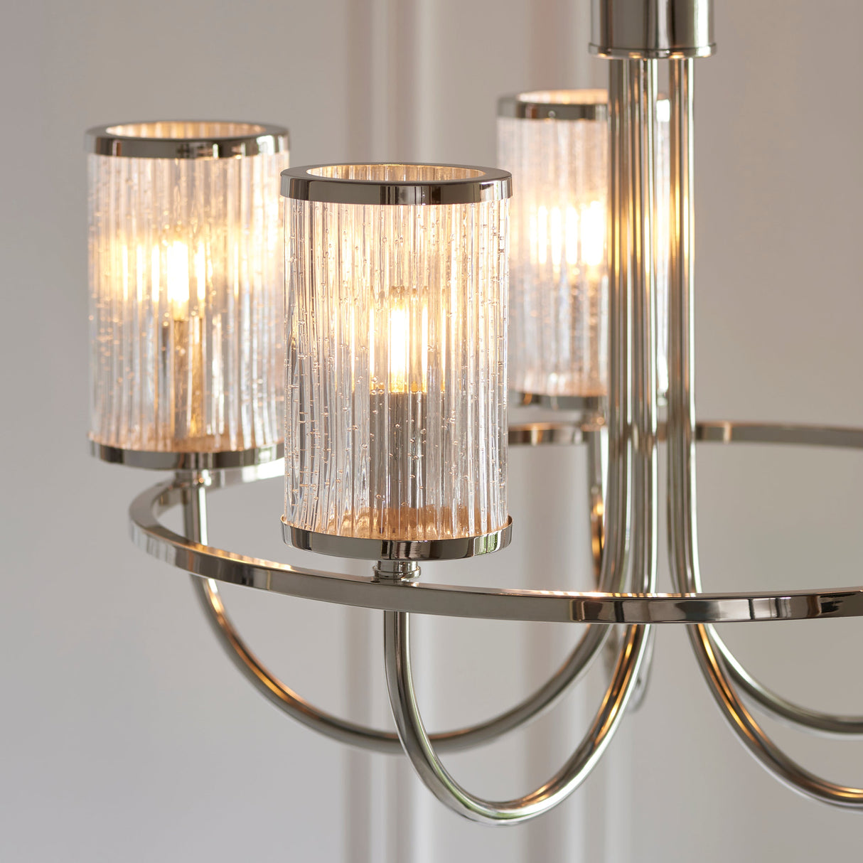 Amos Hove Chandelier Polished Nickel – from Amos Lighting + Home