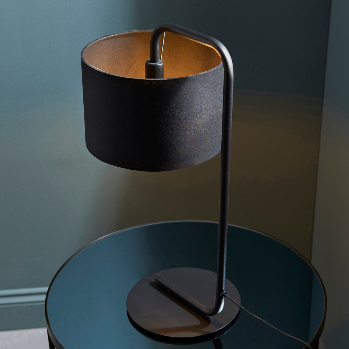 Amos Hybrid Table Lamp Satin Black – from Amos Lighting + Home