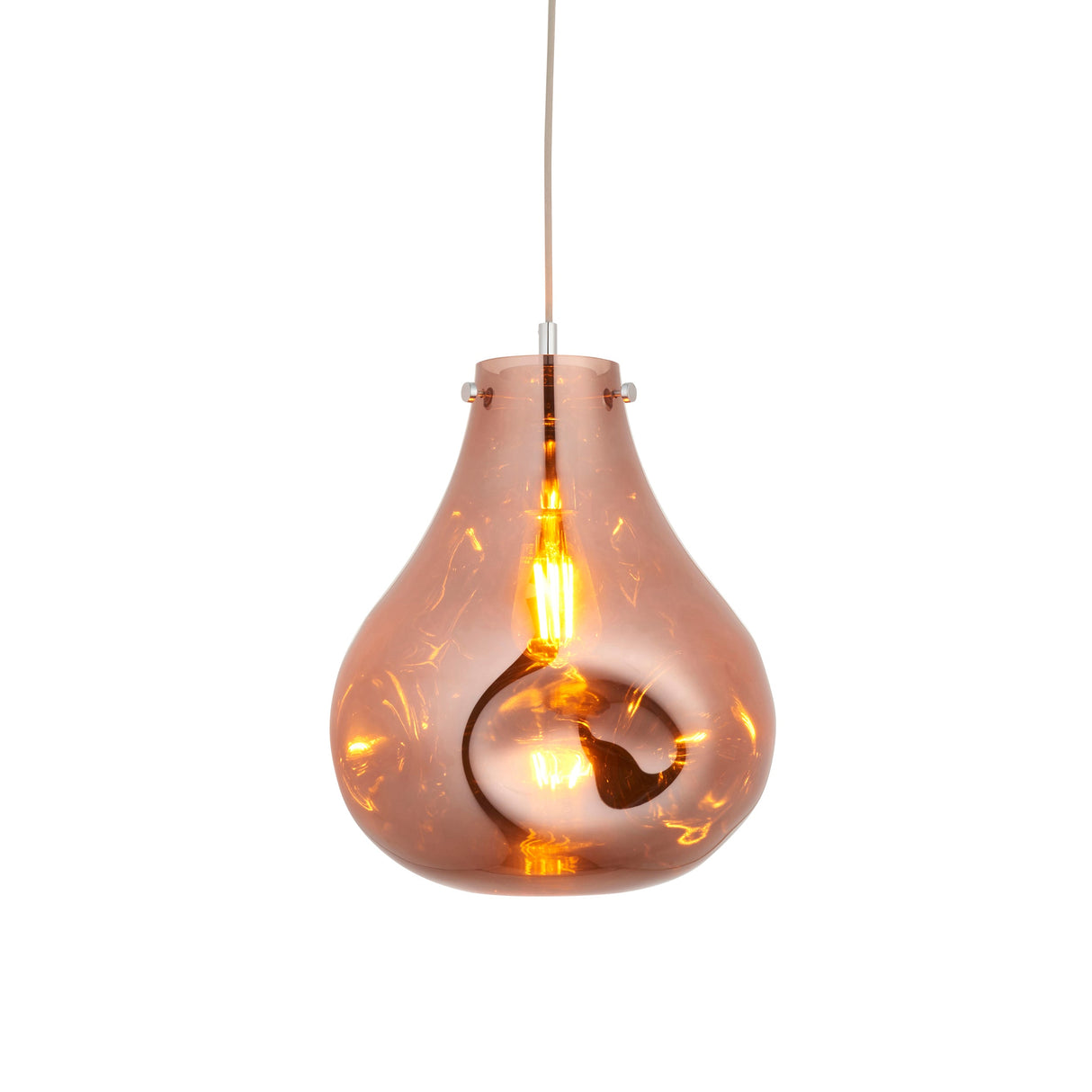 Amos Iris Pendant Copper Large – from Amos Lighting + Home