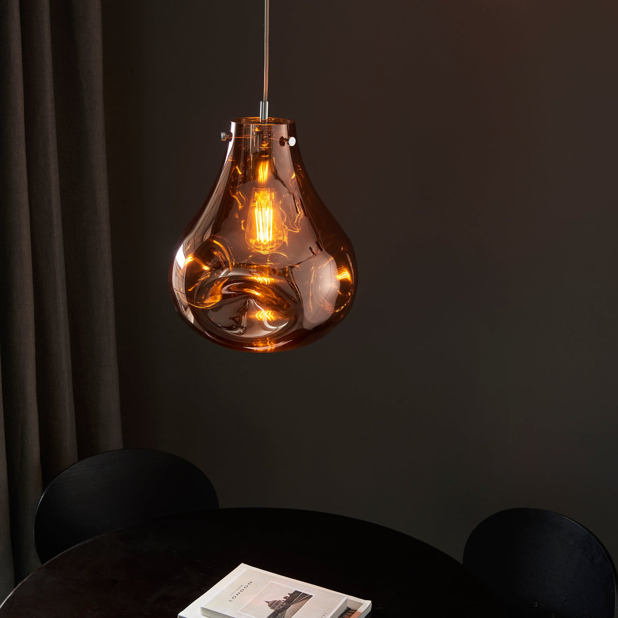 Amos Iris Pendant Copper Large – from Amos Lighting + Home