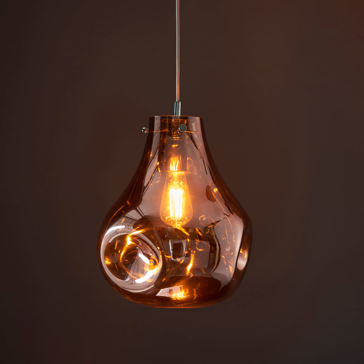 Amos Iris Pendant Copper Large – from Amos Lighting + Home