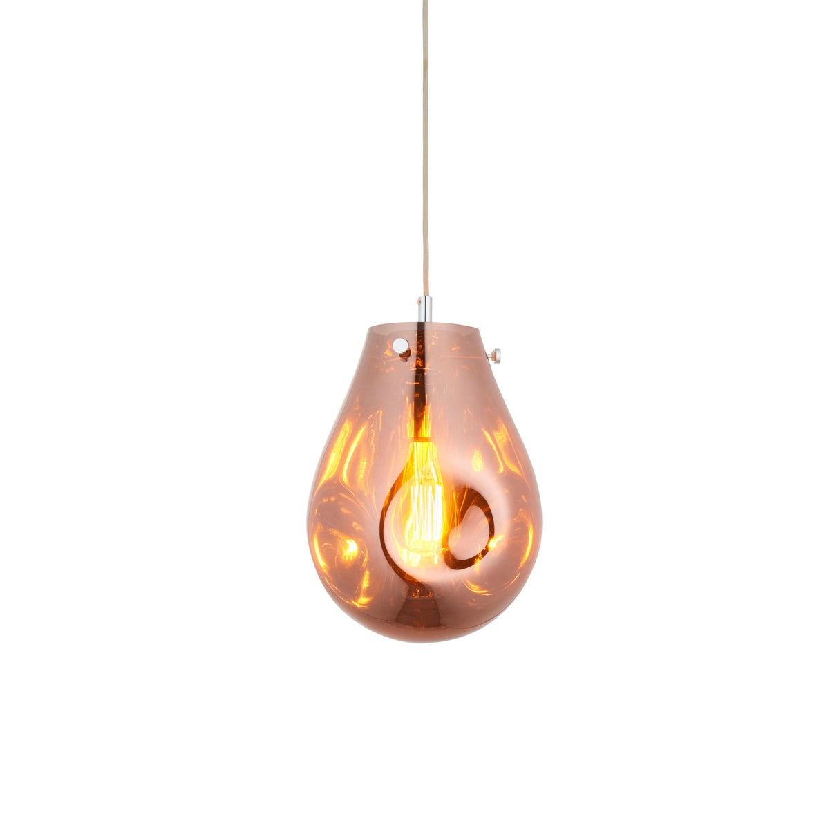 Amos Iris Pendant Copper Small – from Amos Lighting + Home