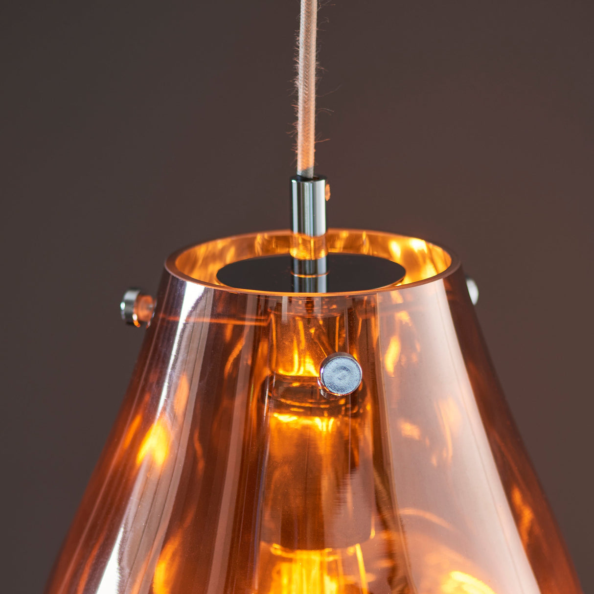Amos Iris Pendant Copper Small – from Amos Lighting + Home