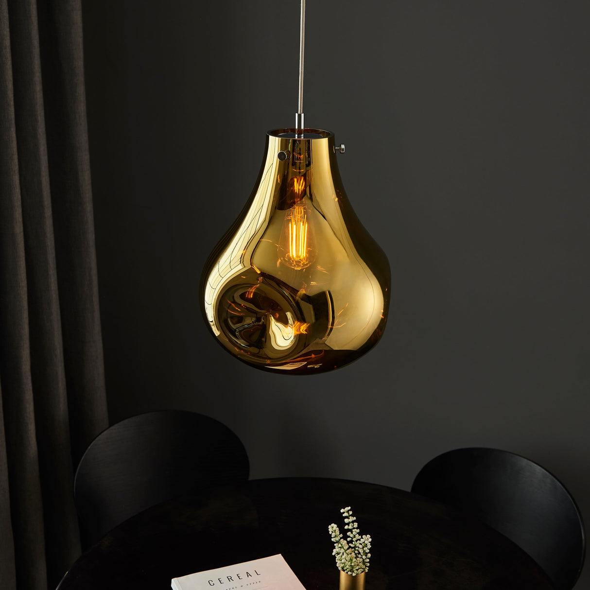 Amos Iris Pendant Gold Large – from Amos Lighting + Home