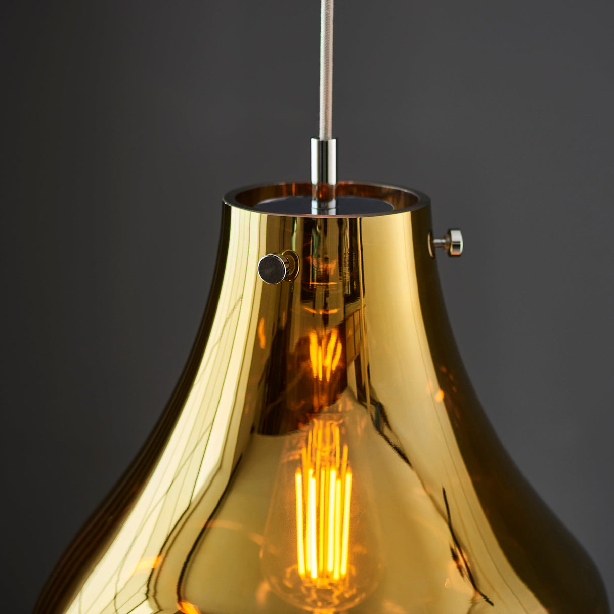 Amos Iris Pendant Gold Large – from Amos Lighting + Home