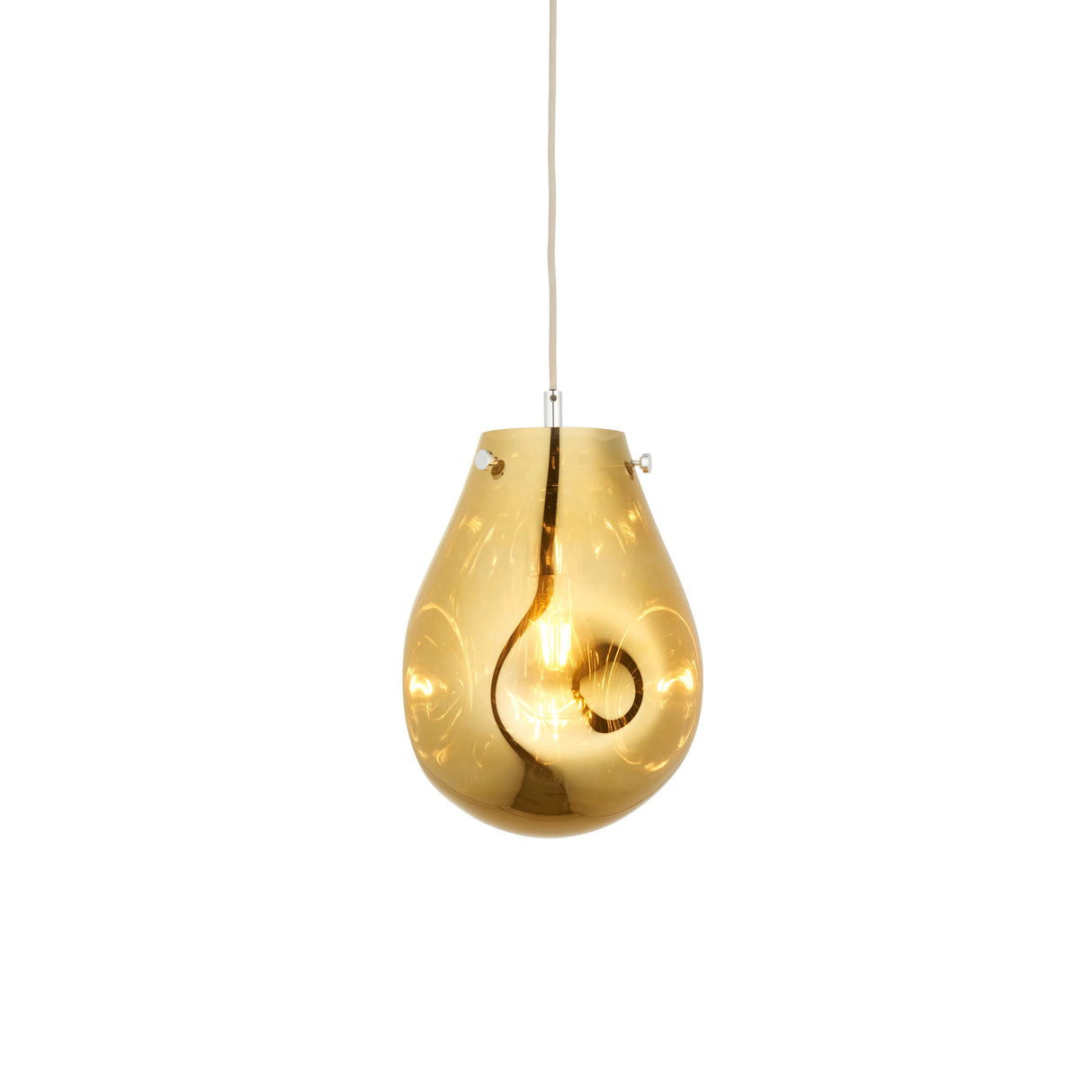 Amos Iris Pendant Gold Small – from Amos Lighting + Home