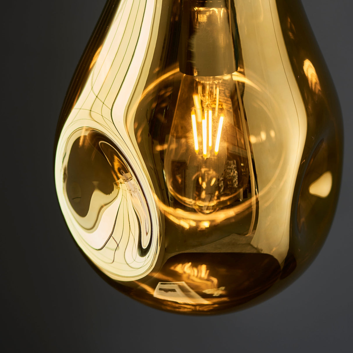 Amos Iris Pendant Gold Small – from Amos Lighting + Home