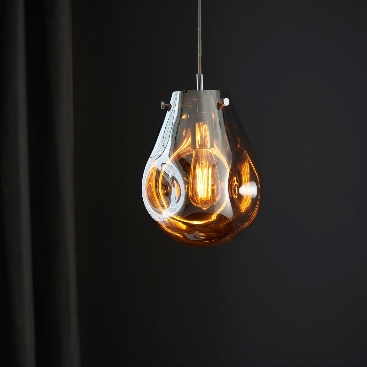 Amos Iris Pendant Mercury Small – from Amos Lighting + Home