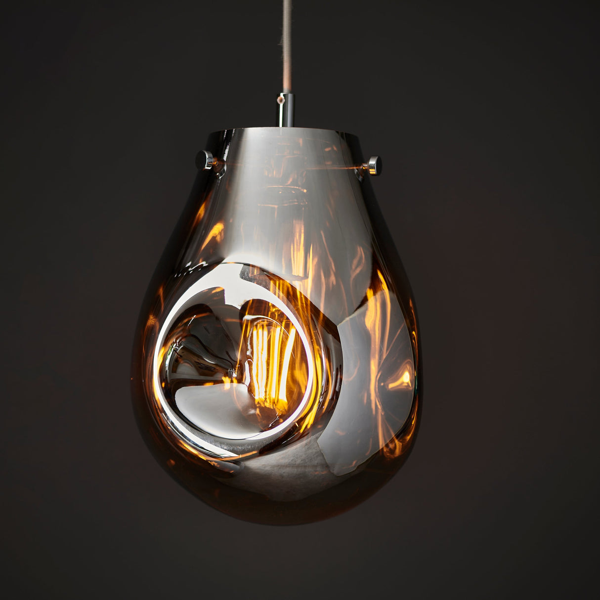 Amos Iris Pendant Mercury Small – from Amos Lighting + Home