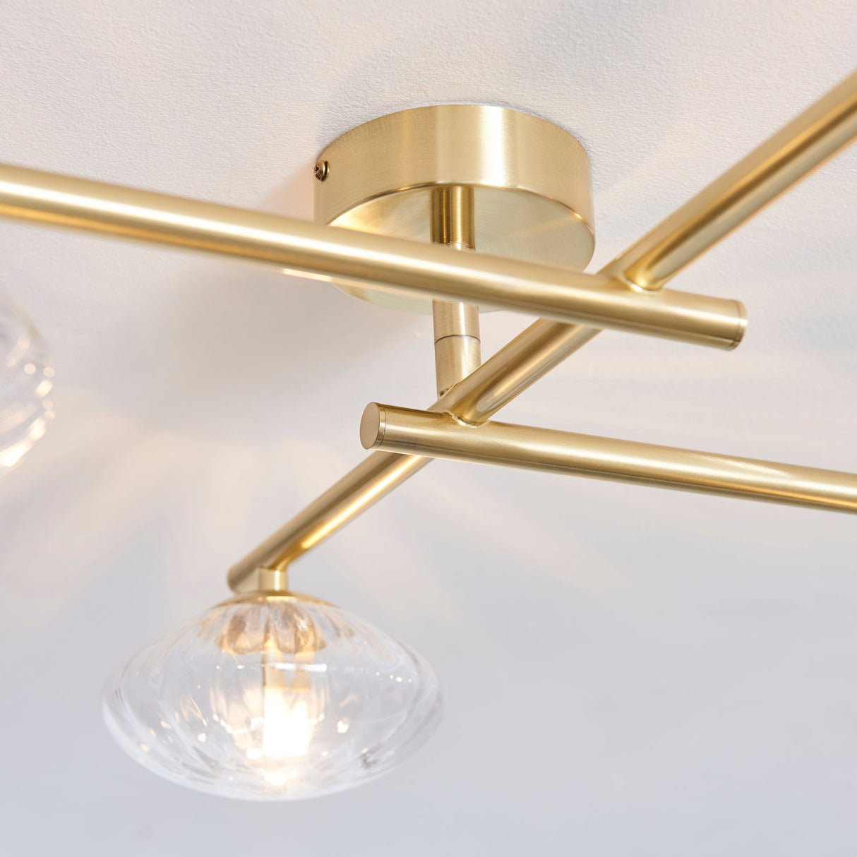 Amos Kuiper Bathroom Ceiling Light Satin Brass – from Amos Lighting + Home