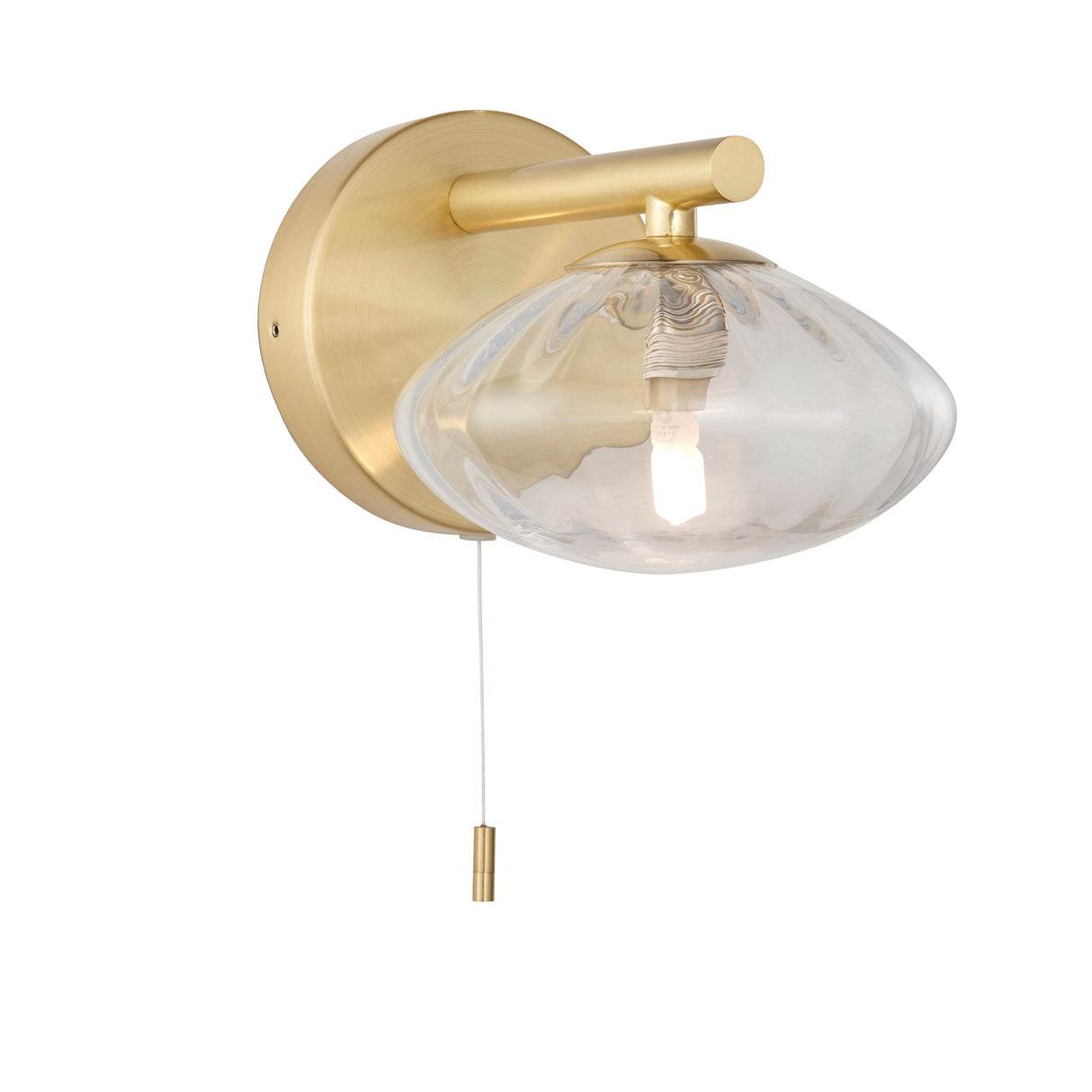 Amos Kuiper Bathroom Wall Light Satin Brass – from Amos Lighting + Home