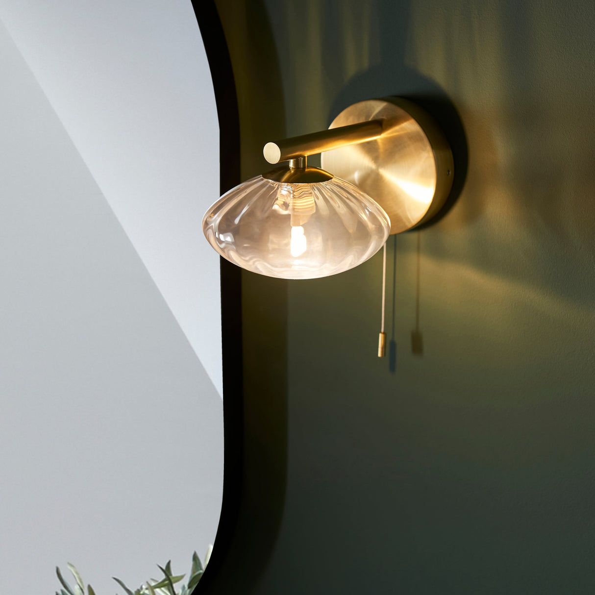 Amos Kuiper Bathroom Wall Light Satin Brass – from Amos Lighting + Home