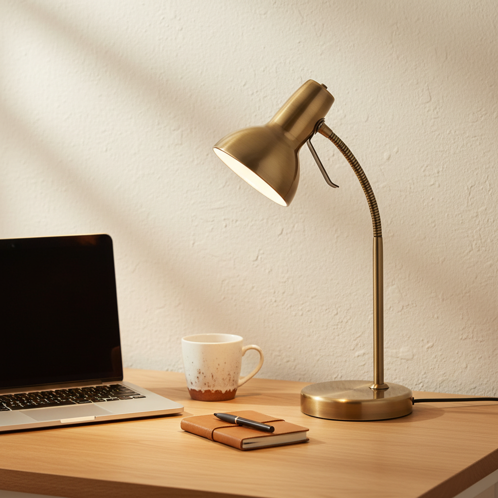 amos-lighting-Endon-Amalfi-Task-Table-Lamp-USB-Antique-Brass-Home-Study-Oak-Desk