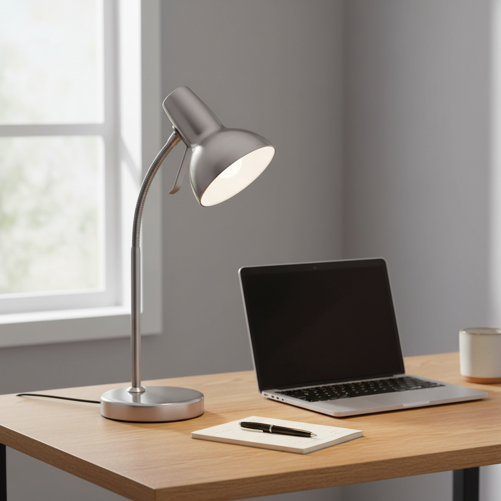 amos-lighting-Endon-Amalfi-Task-Table-Lamp-USB-Satin-Nickel-Home-Office-Oak-Desk