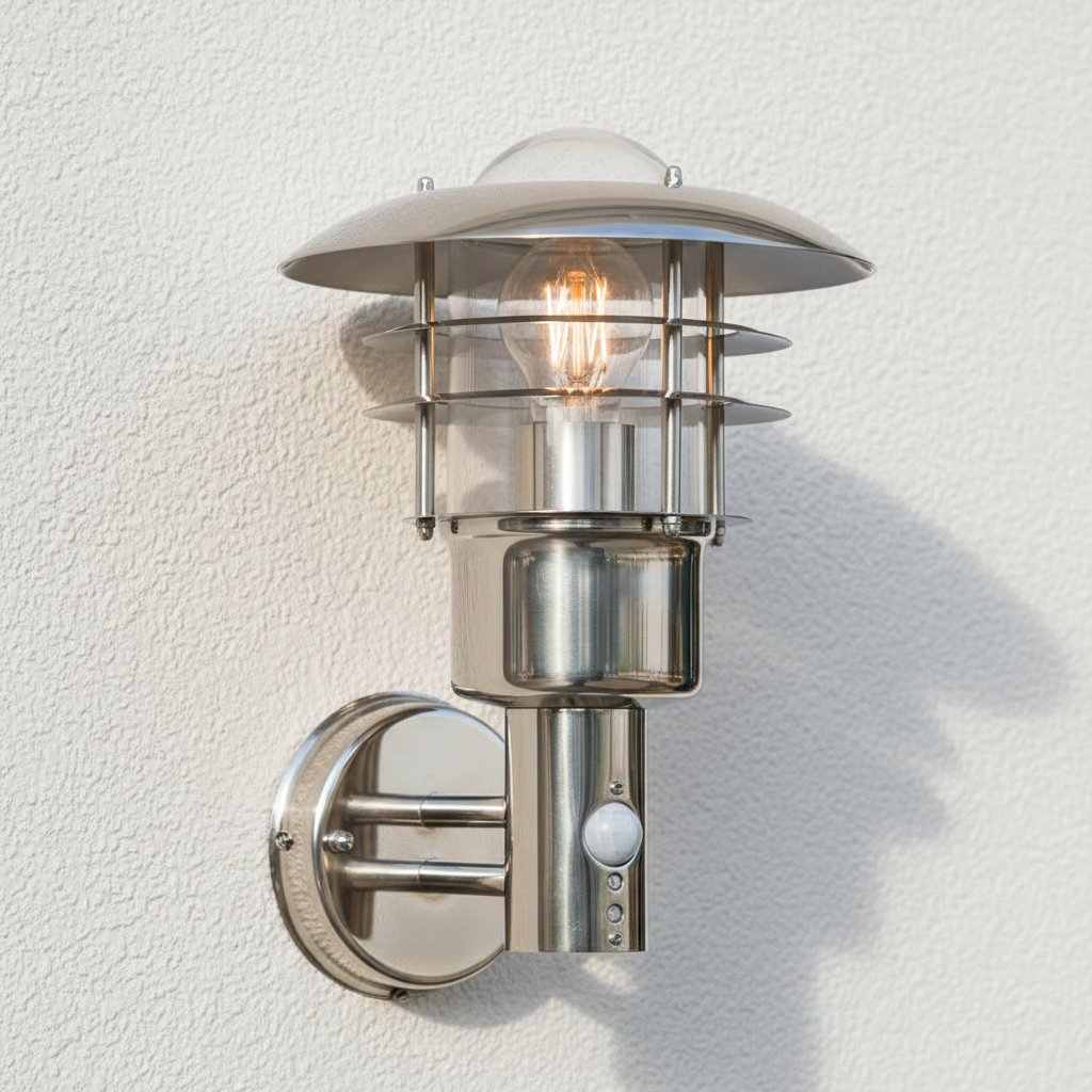 amos-lighting-Endon-Dexter-Outdoor-Wall-Light-PIR-Polished-Stainless-Steel-Louvre-Closeup