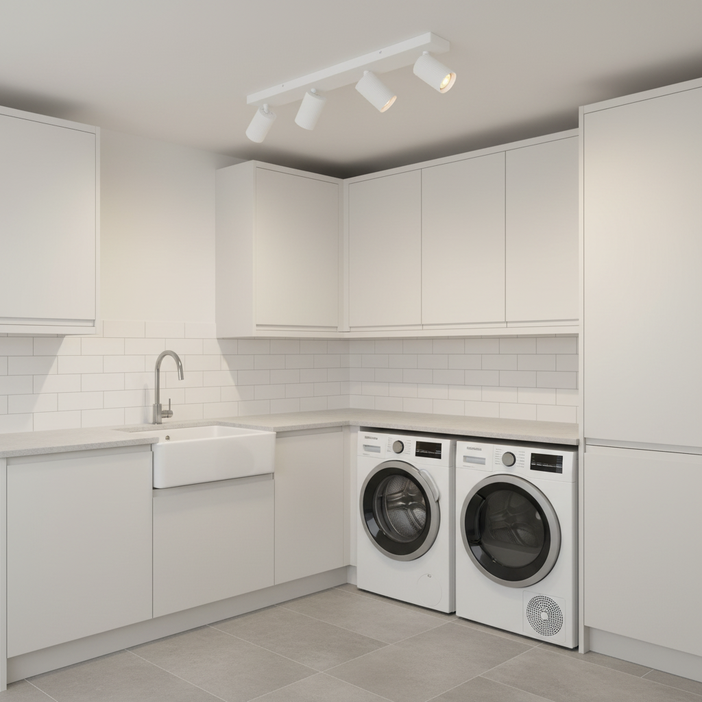 amos-lighting-Franklite-Broadway-4-Light-Spotlight-Matt-White-Ribbed-Utility-Room