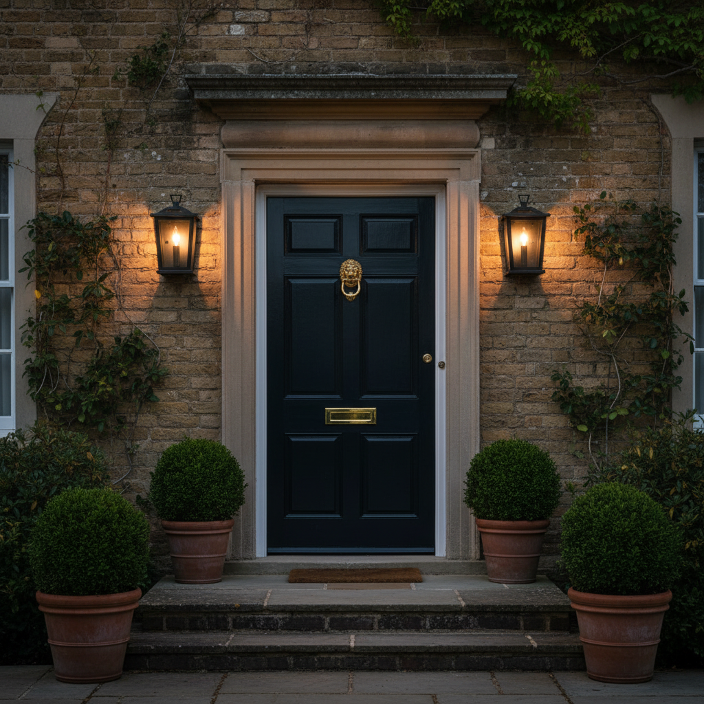 amos-lighting-Franklite-Dusk-Exterior-Wall-Light-Small-Matt-Black-Front-Door-Pair-Dusk