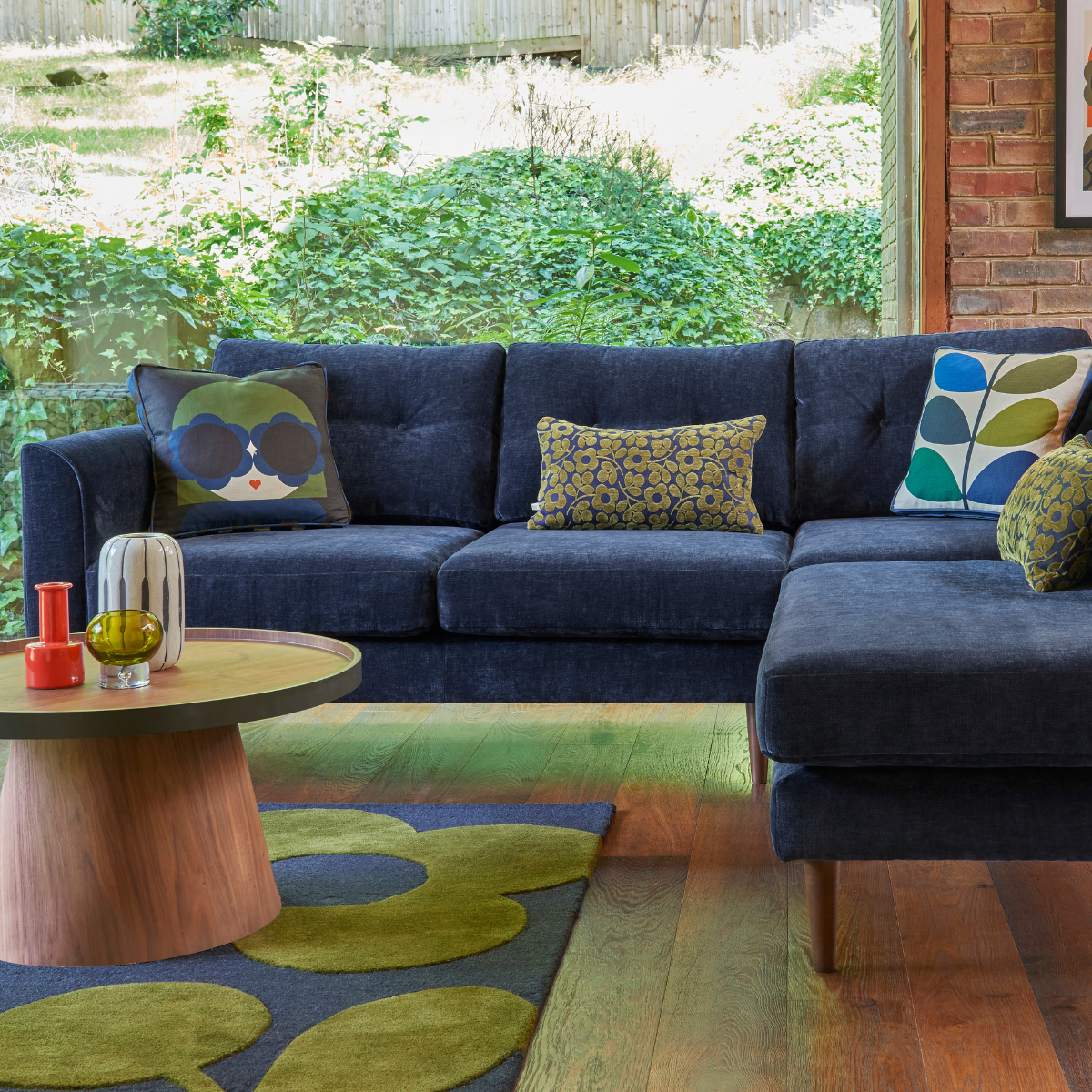 Orla Kiely Linden Large Sofa Chaise Right