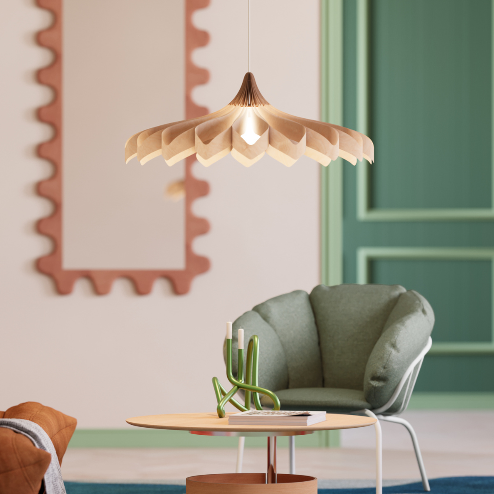 Pilke Daisy Large Pendant Birch