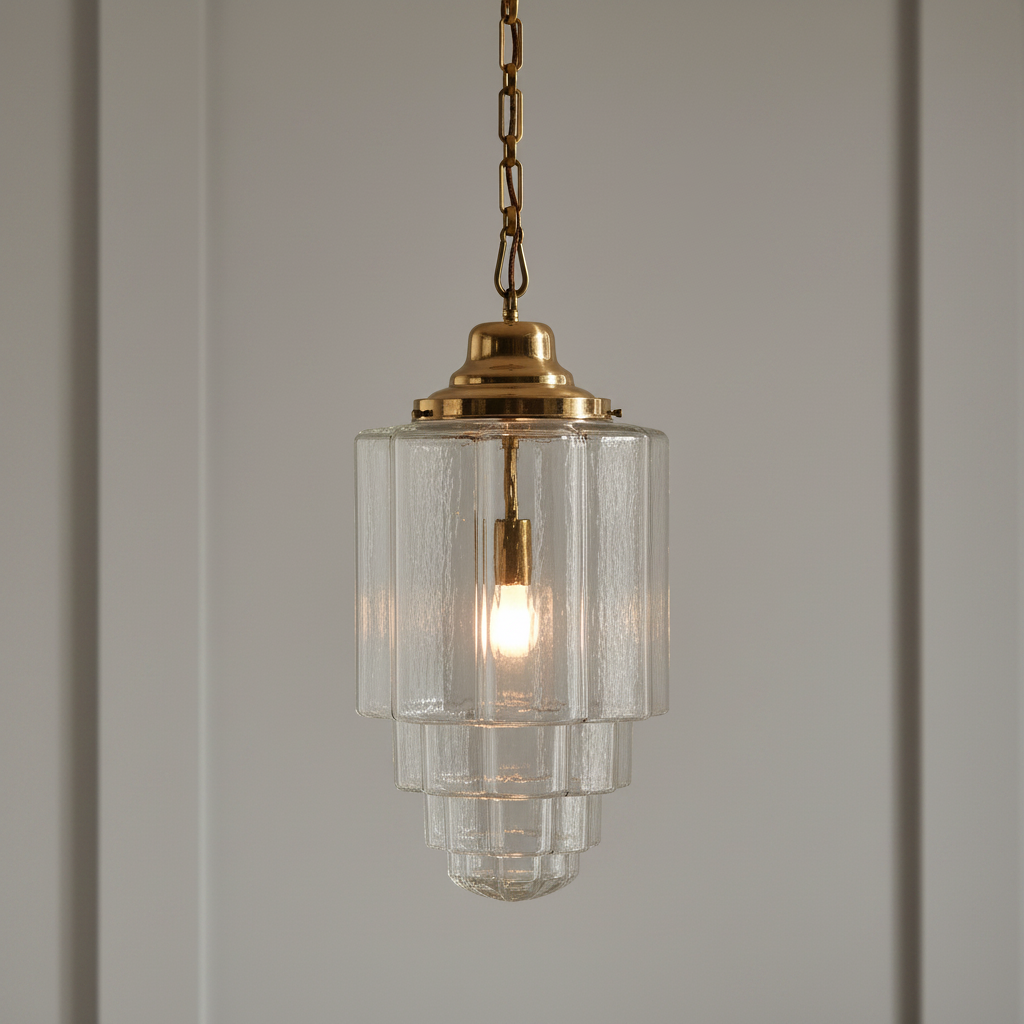 amos-lighting-Soho-Lighting-Glasshouse-Polished-Brass-Clear-Art-Deco-Pendant-Light-Grey-Panel